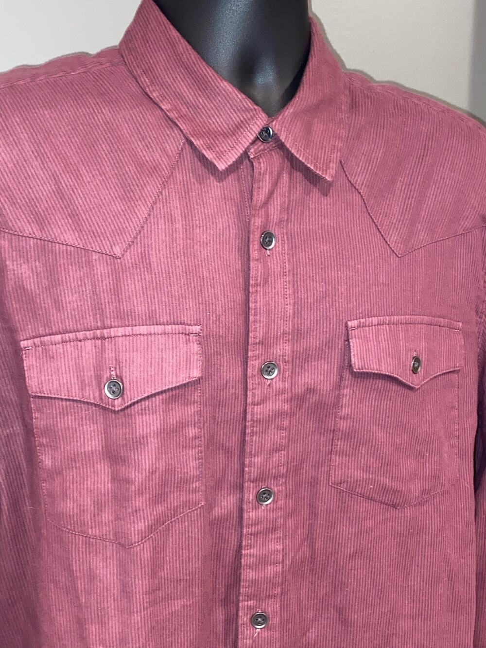7 for all Mankind Mens Buttondown Shirt Large